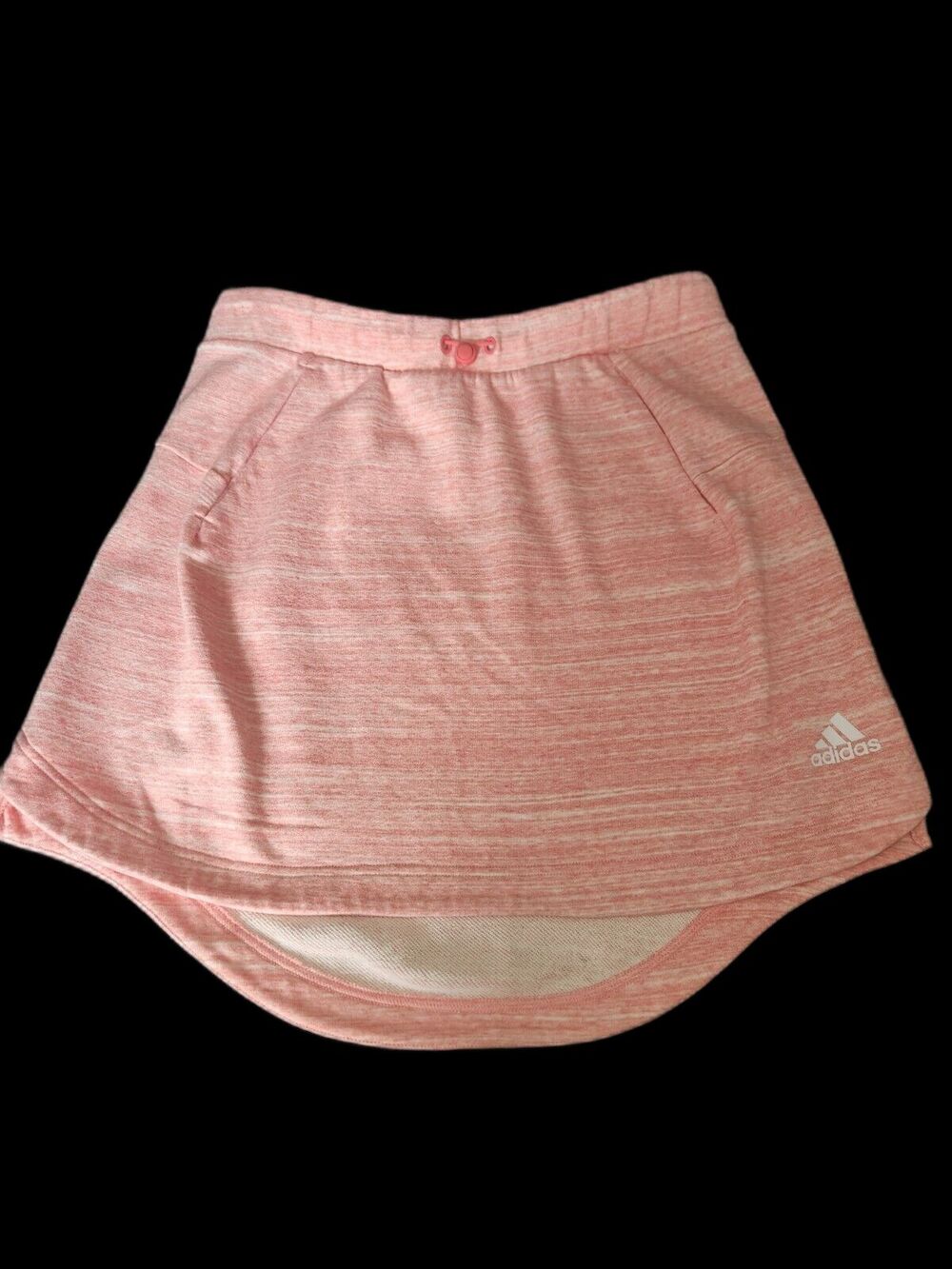Adidas Women’s Size Small Pink Skirt With Drawstring 85% Cotton 15% Polyester
